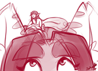 drawing giantess size_difference sheela sketching super_sheela snake_boy