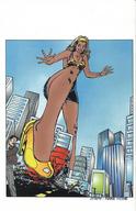 giantess city comic color high_heels buildings crushed_car
