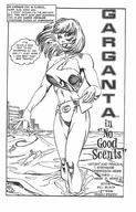 breasts drawing giantess mega comic monochrome swimsuit ocean surfer garganta wading cover_page surfboard