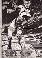 growth giantess comic monochrome tara femforce alien_planet