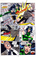 giantess city comic black_hair gun story gloves police dialogue taxi bodyguard assian bare_legs masada team_youngblood bare_midriff