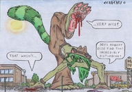 drawing crush furry color soles blood gore cerberus cruel panels