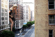 giantess collage city blonde cleavage cars wonderslug legs looking_down people mad short_story petra_nemcova city_streets segment_1