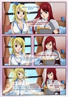 drawing insertion blonde color cleavage blue_hair anal domination shrunken story red_hair anal_insertion shrunken_woman entrapment inside_view fairy_tail sugarnhoney erza_scarlet lucy_heartfilia