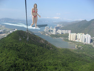bikini giantess collage city helicopter wonderslug looking_down skyscraper point_of_view cable_car wading looking_at_city naomi_millbank_smith