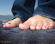 giantess collage feet landscape city mega giant barefoot jeans endymion