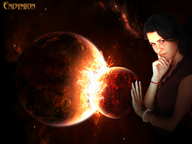 collage giga space planet endymion looking_at_viewer stars collision