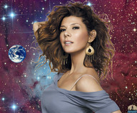giantess collage earth space planet brunette shadester looking_at_viewer stars cosmic_giantess