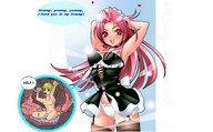 drawing giantess vore anime shrunken_men entrapment stomach_view