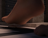 breasts giantess crush city barefoot vehicles jessi_and_vicky under_foot jessi tiny_mk chapter_7 digital_render
