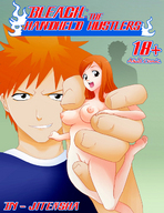 breasts drawing nude pussy bleach comic color handheld anime red_hair shrunken_woman kurosaki_ichigo inoue_orihime jitensha orange_hair looking_at_victim