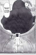 drawing crush nude feet manga comic monochrome handheld shoes shrunken_man point_of_view 家内制自転車操業。handoherudo2