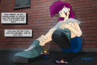 crush story shrunken_men chibichan fantasize shrunken_woman sneaker roxy raised_foot