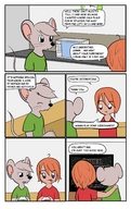 giantess vore furry comic color digestion story shrunken_men shrunken_women mousani