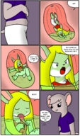 giantess vore furry comic color digestion story shrunken_men shrunken_woman mousani