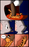giantess vore furry comic color digestion story shrunken_men shrunken_woman mousani