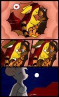 giantess vore furry comic color digestion story shrunken_men shrunken_woman mousani