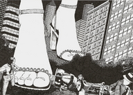 drawing giantess feet city mega monochrome destruction barefoot high_heels anime scared marcos_snowbell sandals foot_crush shrunken_people pen_paper cruel vehicles