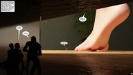 crush barefoot shrunken_men under_foot between_fingers licking_lips darkangle989 tiny_mk angles_playground looking_at_tiny digital_render