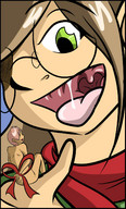drawing vore color mouth handheld saliva shrunken_men prey mukatkikaarn predator laurina looking_at_tiny