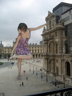 giantess crush collage clothed buildings blood foot_crush shrunken_people cruel