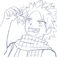 drawing vore monochrome male fairy_tail erza_scarlet nastu_dragoneel