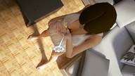 crush handheld barefoot cleavage blood shrunken_men between_fingers dialogue darkangle989 tiny_mk downward_angle angles_playground looking_at_tiny digital_render