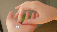 vore handheld shrunken_men hand between_fingers dialogue darkangle989 tiny_mk angles_playground looking_at_tiny digital_render