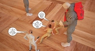 giantess crush feet vore manga barefoot shrunken_men shrunken_woman jessi_and_vicky tiny_mk digital_render