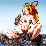 drawing giantess crush feet vore city mega color destruction handheld barefoot soles butt_crush yilx foot_crush hand_crush dirty_soles licking_lips