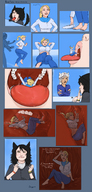 drawing giantess vore color tongue clothed mouth barefoot cat_girl swallowed berggie stomach_view