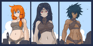 drawing giantess color buildings low_angle muscles belly petite-emi giantesses eyes