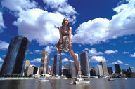 giantess collage city mega dress standing