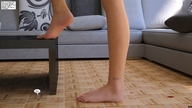 crush toes barefoot blood shrunken_men cruel pinned dialogue darkangle989 tiny_mk downward_angle angles_playground digital_render