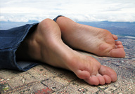 giantess collage city mega barefoot soles docop suburbs