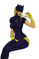 drawing vore gloves shrunken_woman outfit mask heroine bat_girl