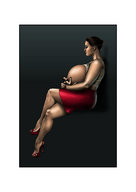 breasts drawing giantess small_man color biggals nursing