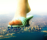 giantess crush feet city mega destruction toes ocean high_heels sandals skyscraper river