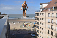 giantess beach cleavage ocean wonderslug celebrity wading jennette_mccurdy