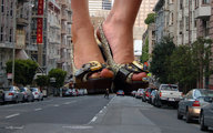 giantess collage city high_heels buildings shoes running streets vehicles nikemd pedicure giantess_feet angela_cortez