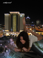 giantess collage feet city barefoot buildings brunette couple lying_down night nikemd lights jalena looking_at_tiny