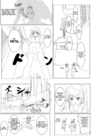 giantess crush comic monochrome shoes shrunken_woman cruel under_foot panels