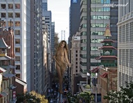 breasts giantess collage city blonde destruction barefoot helicopter skyscrapers nikemd between_buildings crushed_car