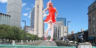 giantess collage city dress skyscraper streets sneakers looking_at_viewer xtardenxtorbenx