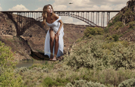 giantess collage bridge clothed barefoot helicopter brunette legs river clothing countryside accasbel sofia_vegara