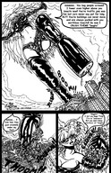 drawing giantess city mega comic monochrome destruction skyscraper cruel hand_crush shoe_crush leetana punky_lisa