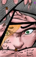 drawing giantess vore shrunken_men dangle between_fingers peterparkerlawl looking_at_tiny
