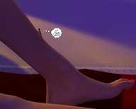 barefoot climbing topless story shrunken_men jessi_and_vicky tiny_mk digital_render