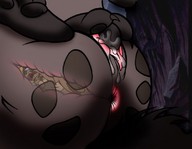 drawing insertion pussy masturbation anthro color butt hyena anal_insertion ribnose