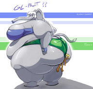 drawing panties anthro color butt underwear ssbbw kazecat panty_entrapment elephant
